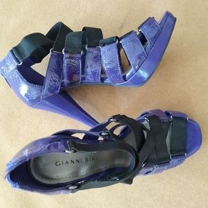 Patent purple stilettos